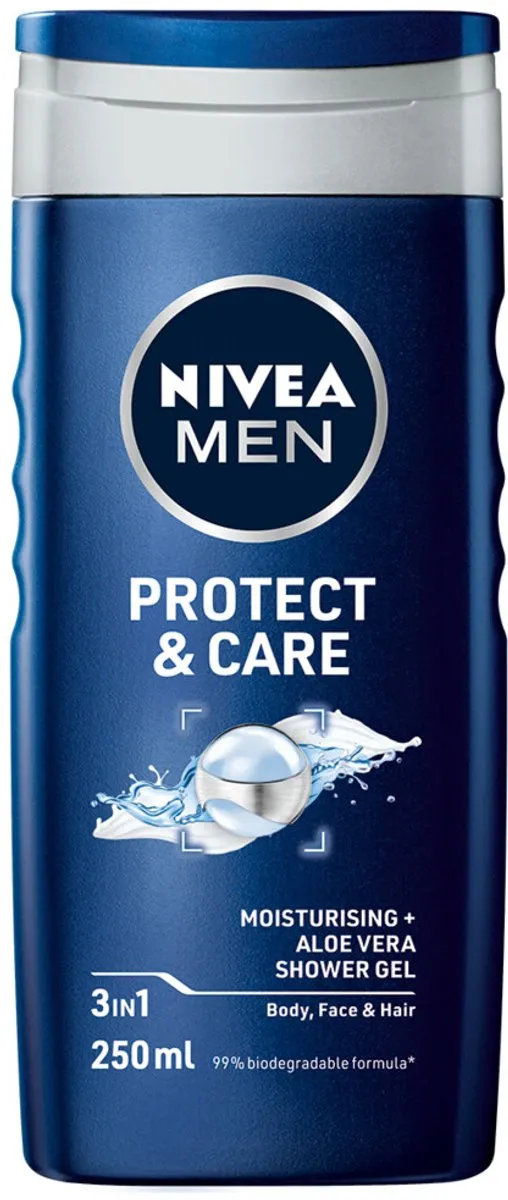 NIVEA Men Douchegel Protect & Care 250ml - 7 Stuks