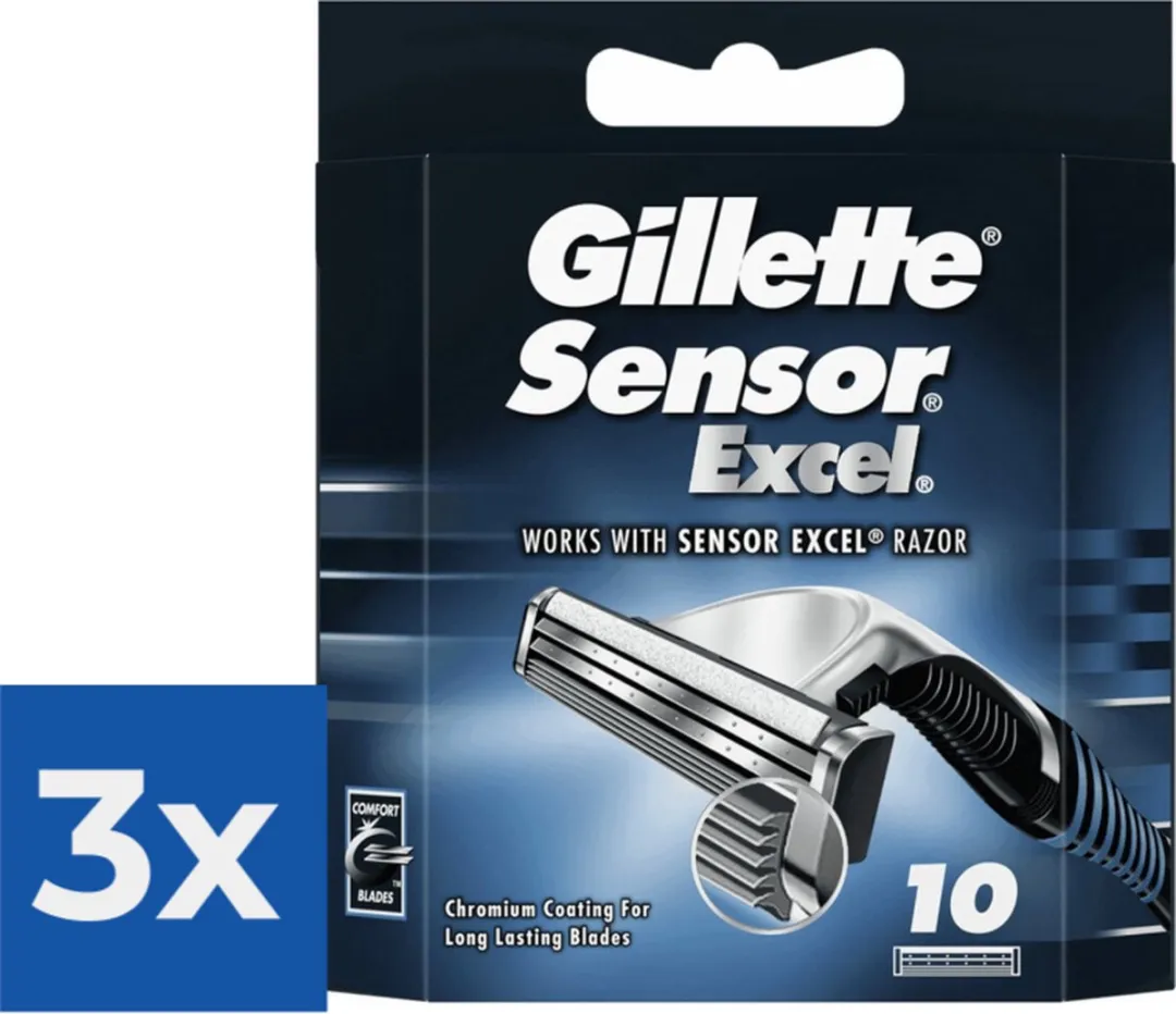 Gillette Sensor Excel Scheermesjes 10 Stuks