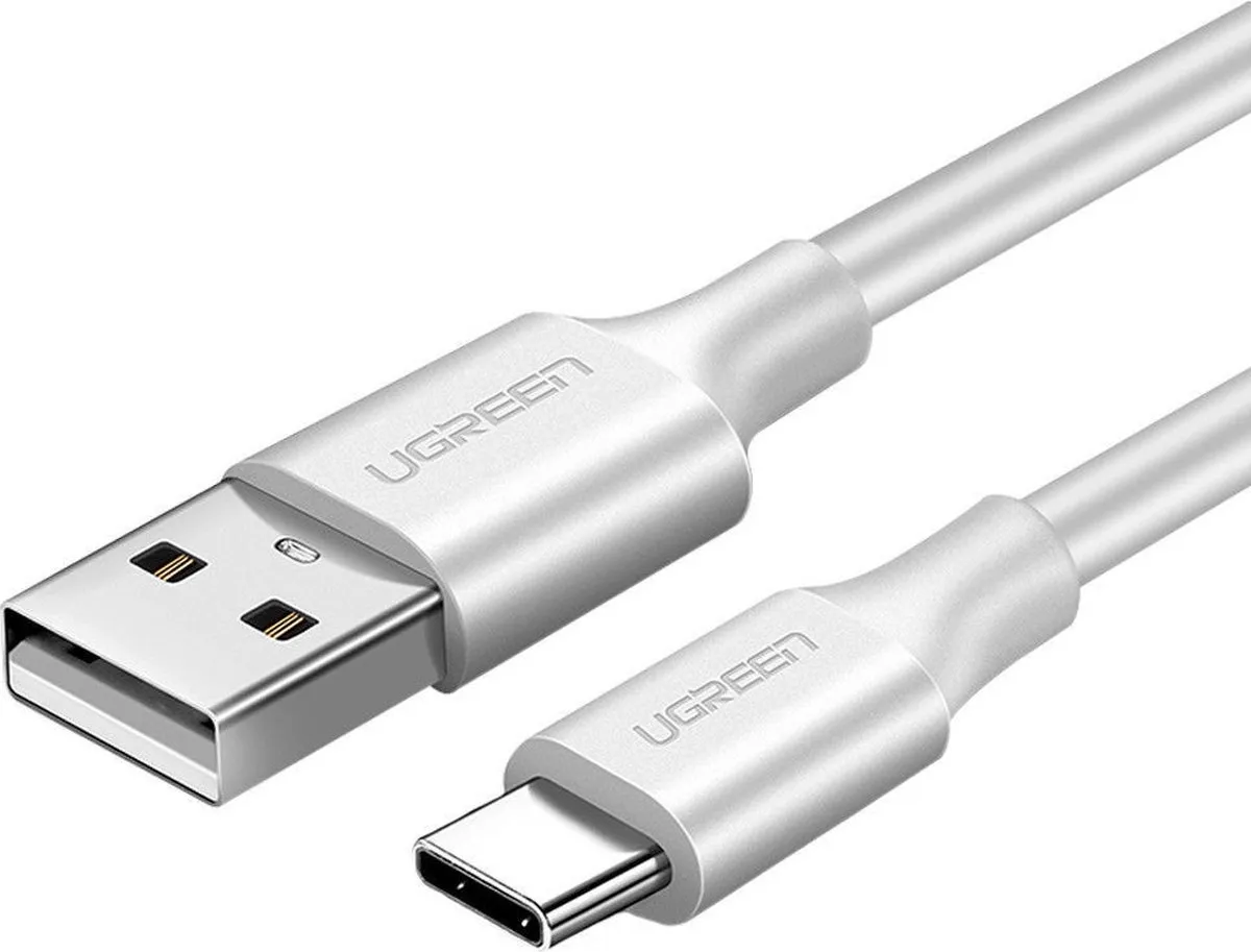 UGREEN USB-A naar USB-C Kabel 3A 1m - Wit