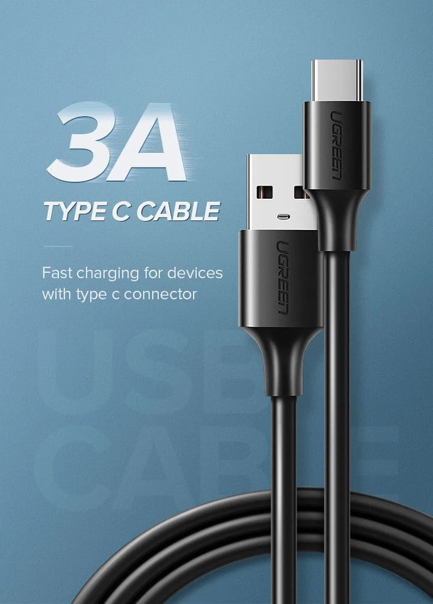 UGREEN USB-A naar USB-C Kabel 3A 1m - Wit