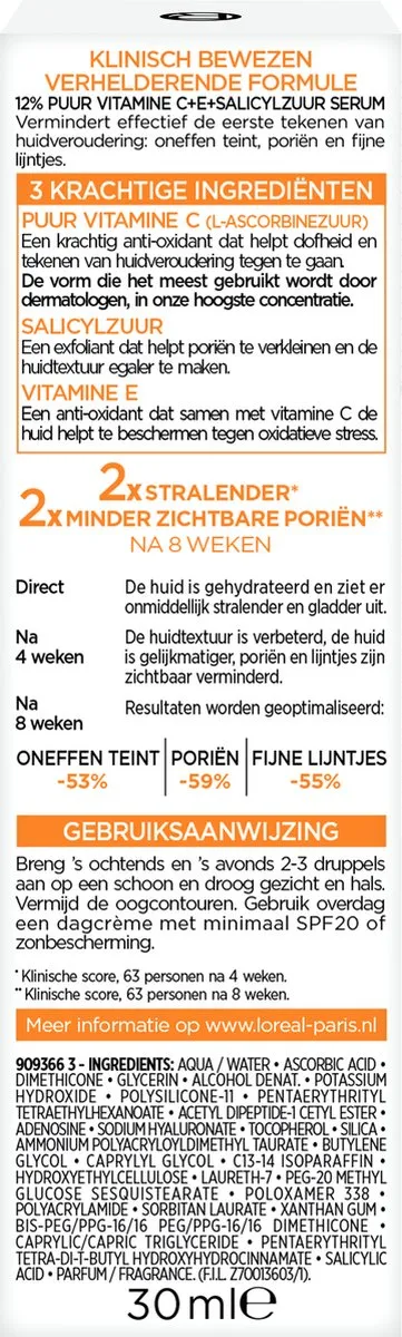 L'Oréal Paris Revitalift Clinical Vitamine C 12% Serum 30ml