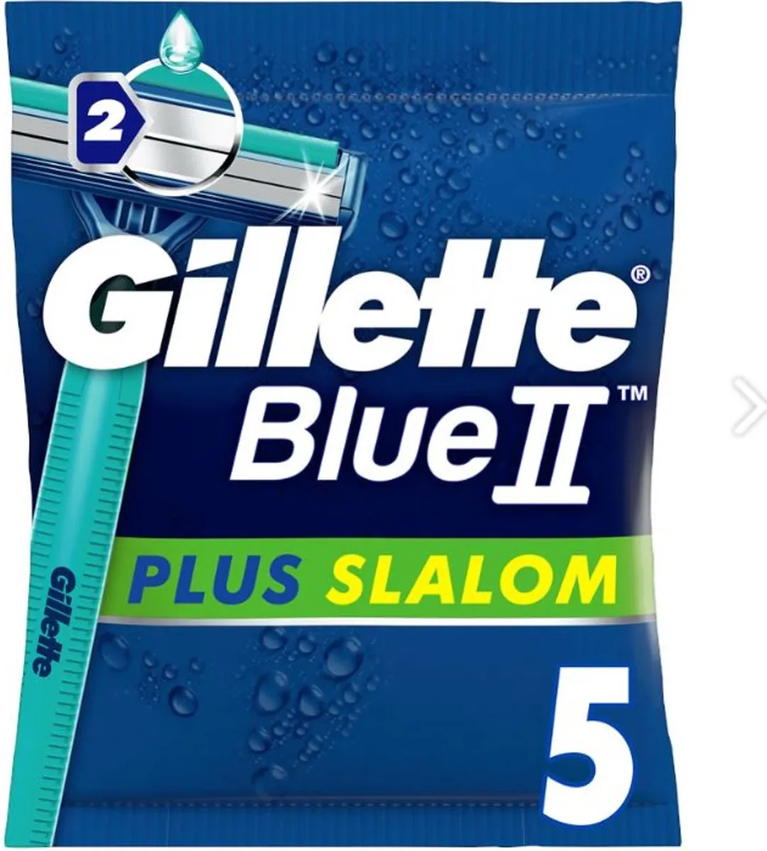 Gillette Blue II Wegwerpscheermesjes 5 Stuks - Blauw