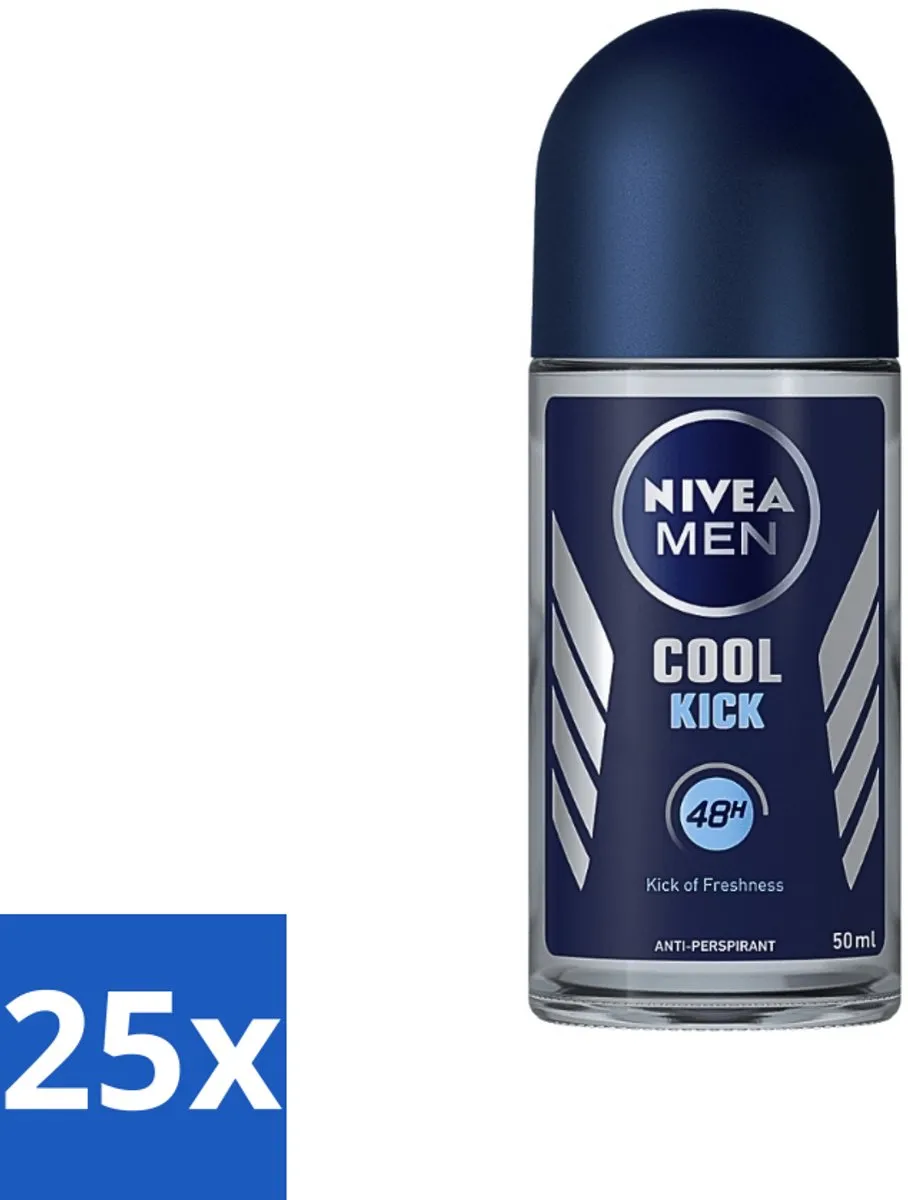 NIVEA Men Cool Kick FM Deo Roll-On 25 Stuks
