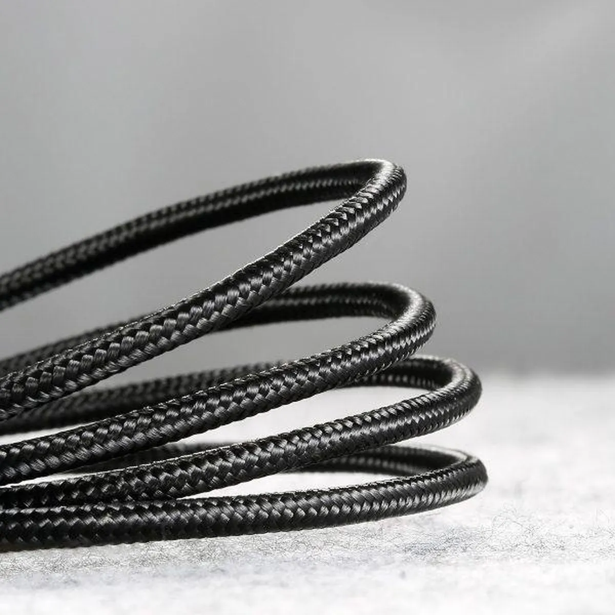 Baseus USB-C Oplaadkabel 3m - Gevlochten Nylon - Zwart