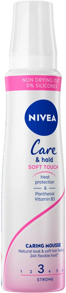 NIVEA Haarschuim Verzorging & Stevigheid 250ml - 20 Stuks