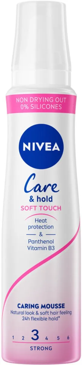NIVEA Haarschuim Verzorging & Stevigheid 250ml - 20 Stuks