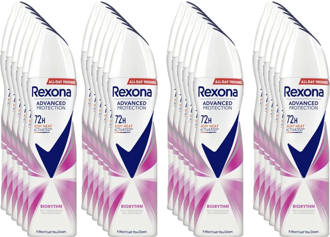 Rexona Deospray Biorythm 150ml - 24 Stuks