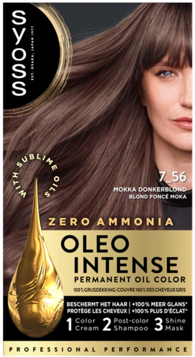 SYOSS Oleo Intense Haarverf 7-56 Mokka Donkerblond - 3 Stuks