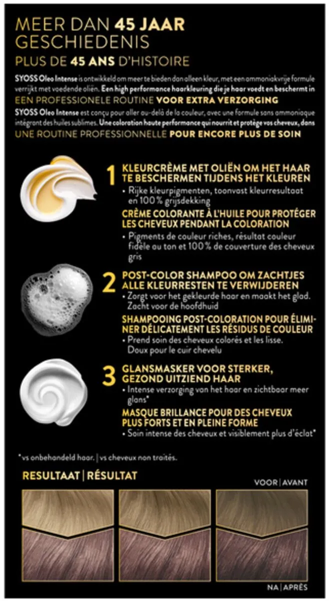 SYOSS Oleo Intense Haarverf 7-56 Mokka Donkerblond - 3 Stuks