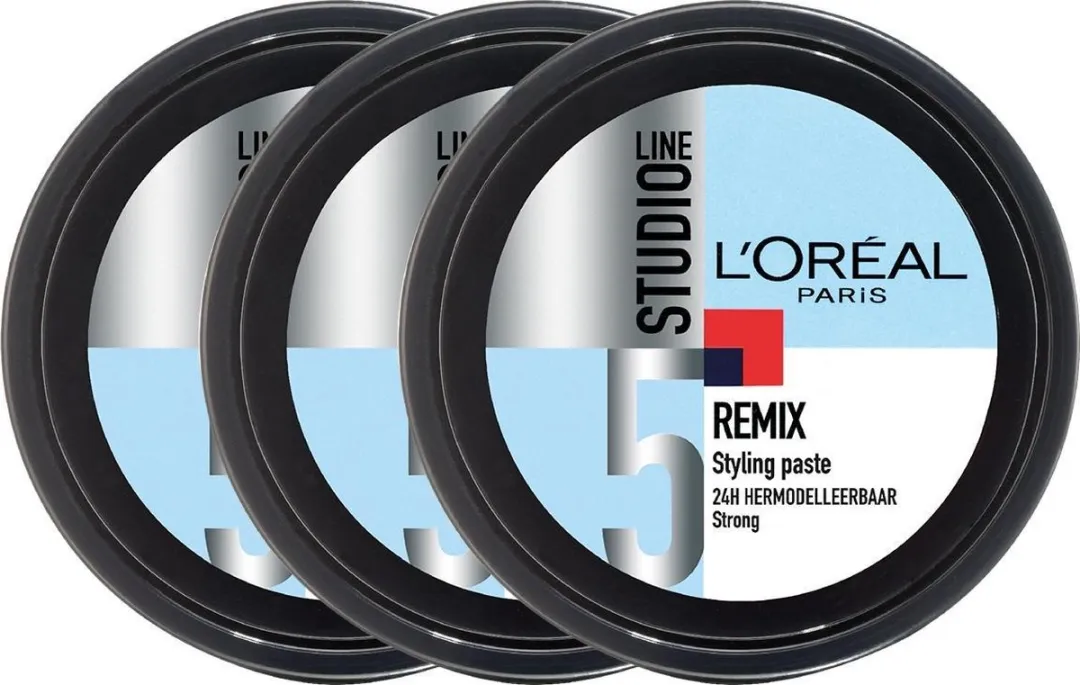 L'Oréal Paris Studio Line Remix Styling Paste - 3x150ml