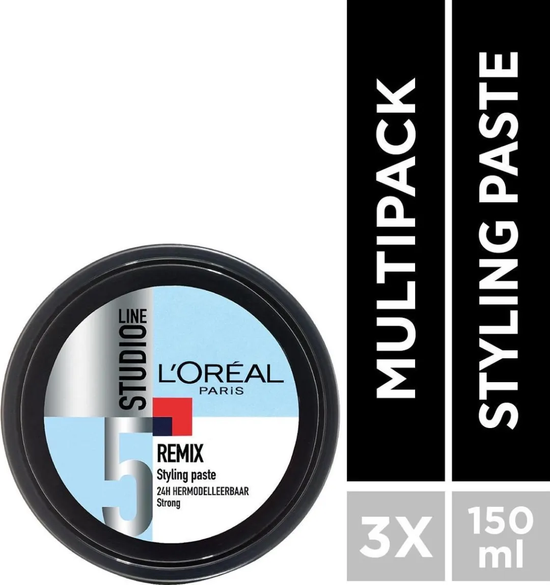 L'Oréal Paris Studio Line Remix Styling Paste - 3x150ml