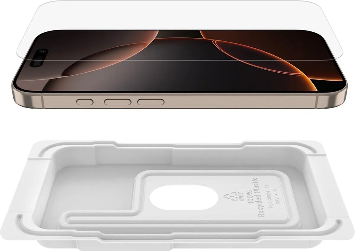 Belkin Tempered Glass AM Screenprotector iPhone 16 Pro