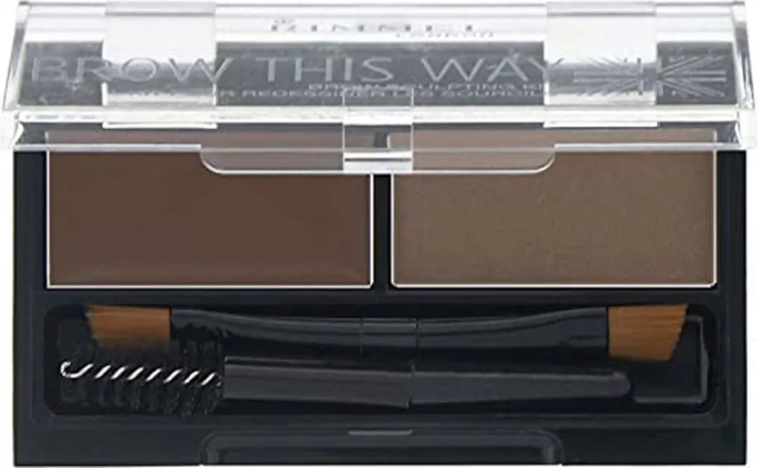 Rimmel London Brow This Way Kit Wenkbrauwpoeder 003 Dark Brown - afbeelding 6 van 6