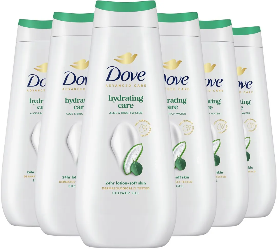Dove Advanced Care Douchegel Hydraterend - 6x400ml