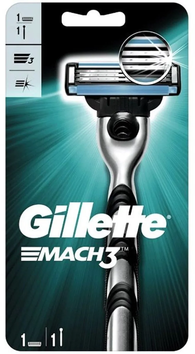 Gillette Mach3 Scheersysteem - Blauw