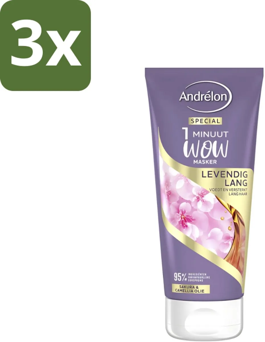 Andrélon 1 Minuut Wow Haarmasker Sakura & Camellia