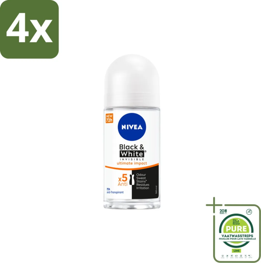 NIVEA Deodorant Roller Zwart & Wit Ultieme Impact 50ml