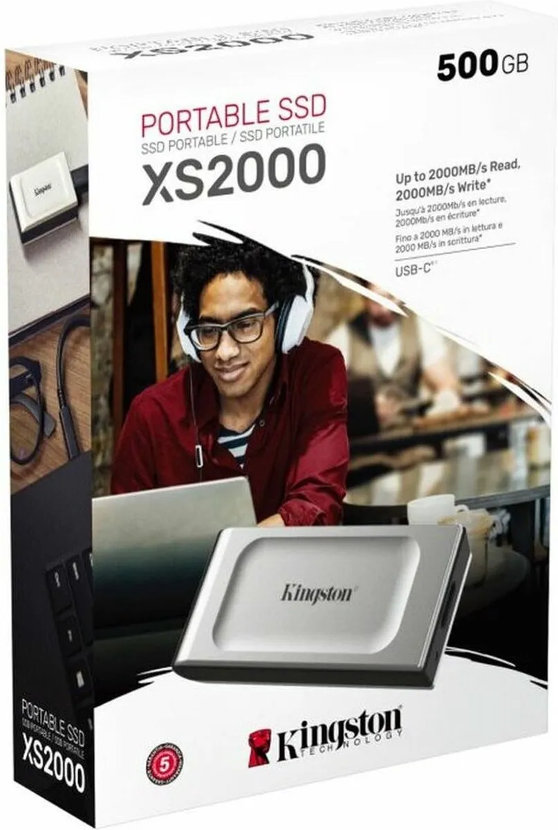 Kingston SXS2000/500G Externe SSD 500GB - USB 3.2