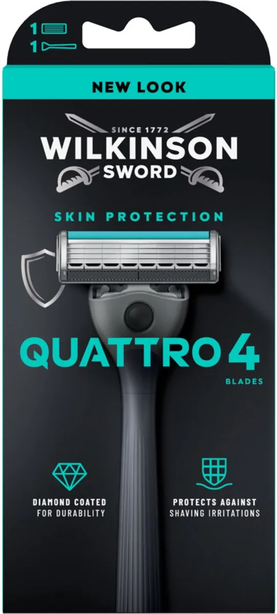 Wilkinson Sword Quattro Scheersysteem - Grijs