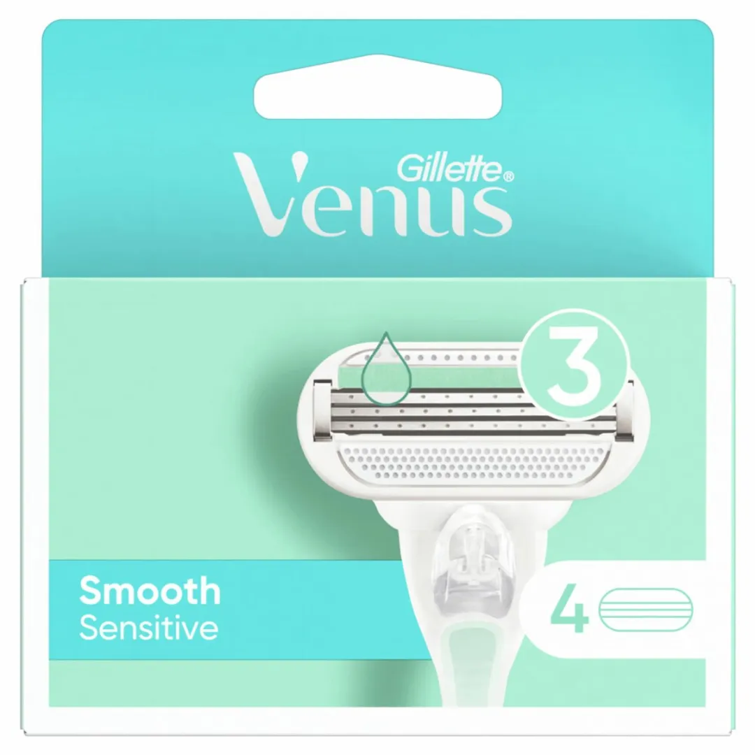 Gillette Venus Smooth Scheermesjes 4 Stuks - BLU