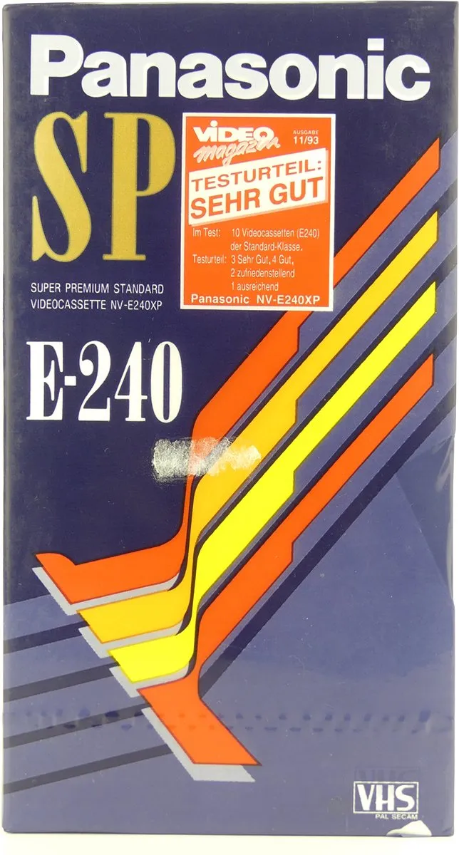 Panasonic SP-E240XP VHS Videocassettes