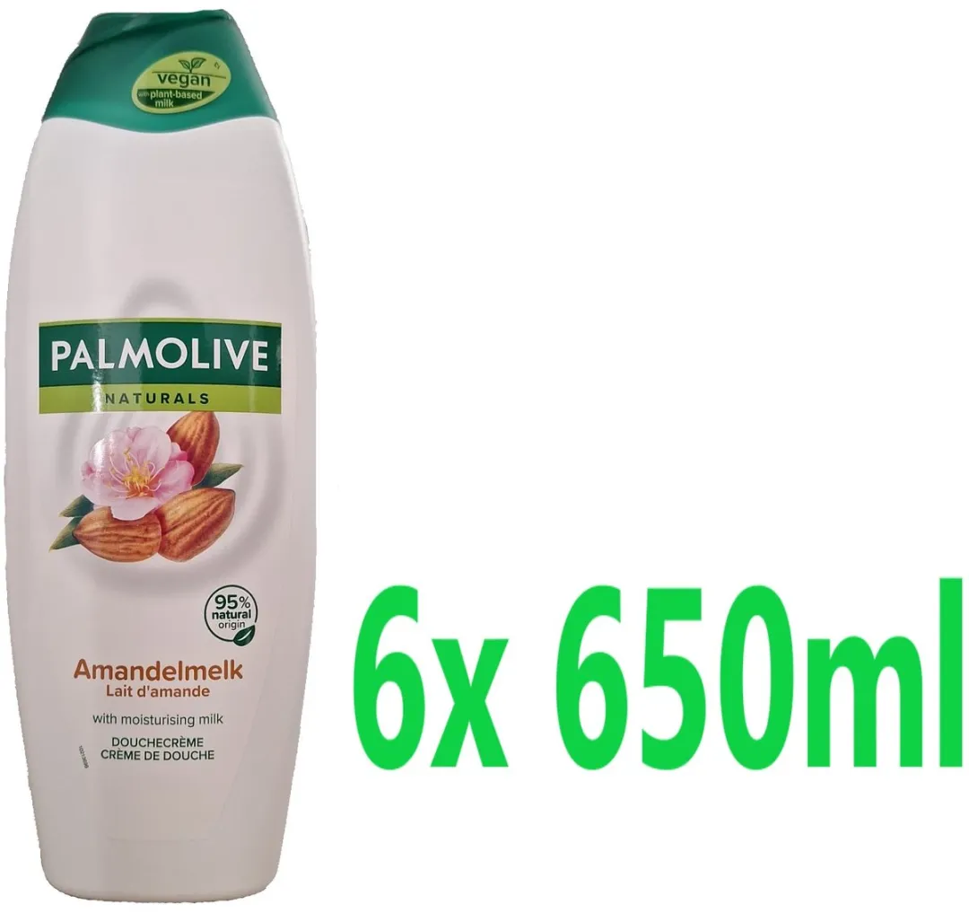 Palmolive Naturals Douchegel Amandel & Melk 6x650ml