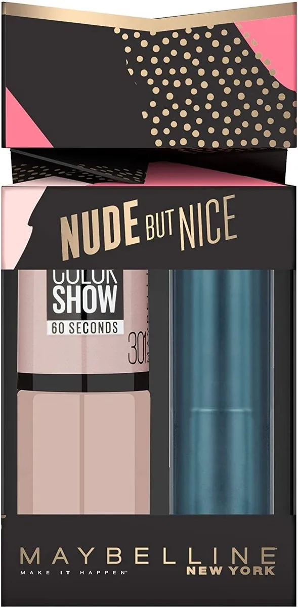 Maybelline Nude But Nice Cadeauset - Nagellak & Lippenstift