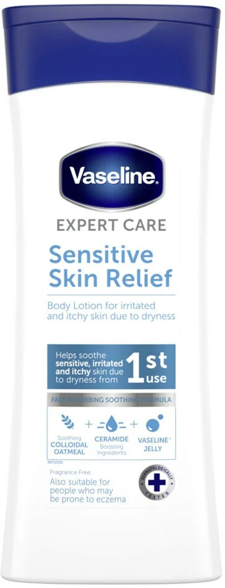 Vaseline Bodylotion Expert Care Sensitive Skin Relief 800ml - 2 Stuks