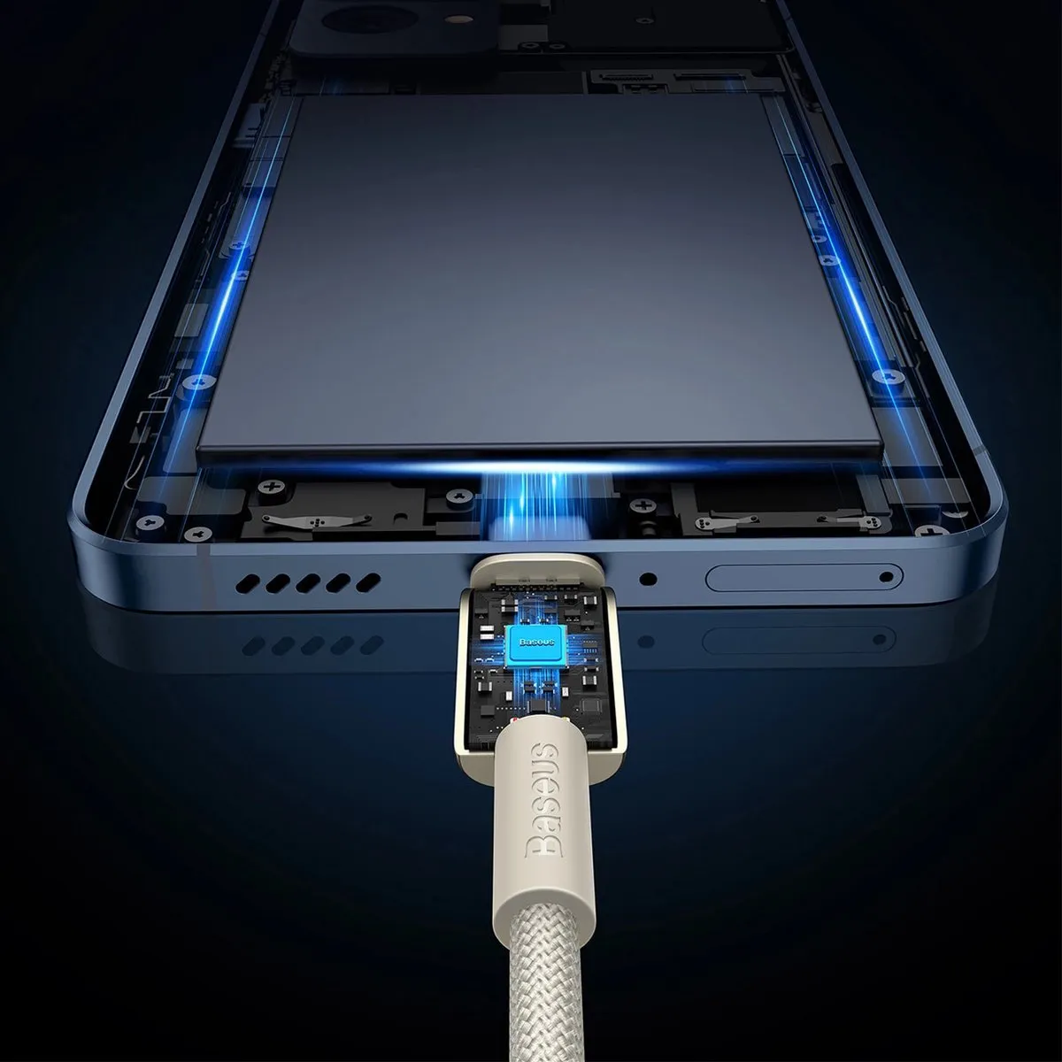 Baseus Tungsten Gold USB-C Kabel 100W 1m - afbeelding 6 van 6