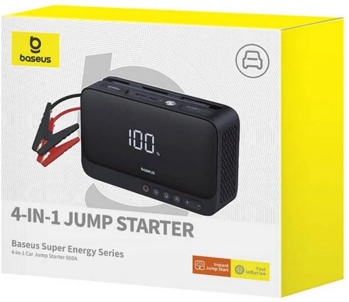 Baseus C00245902111-00 Startkabel 22W - 1500mAh Zwart