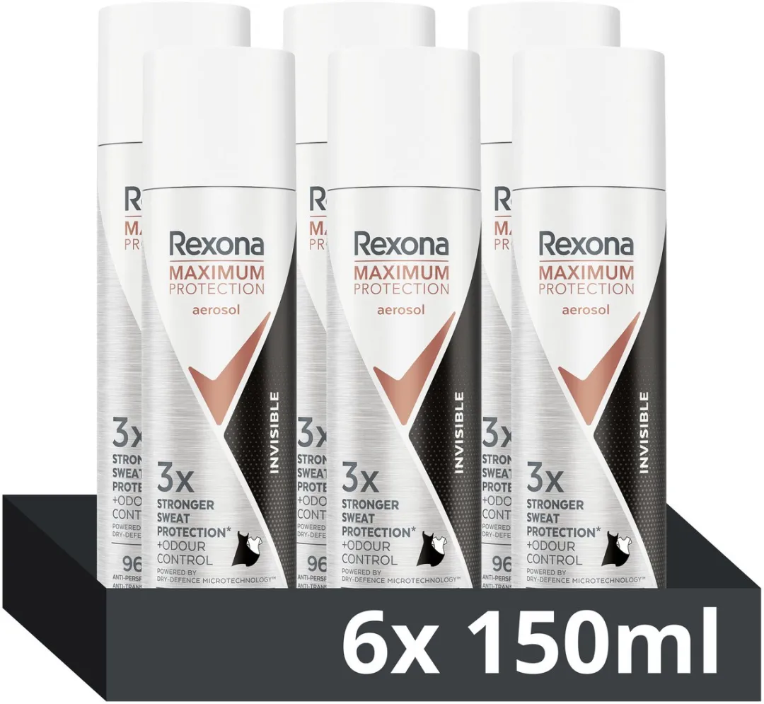 Rexona Women Maximum Protection Anti-Transpirant Spray - 6x150ml