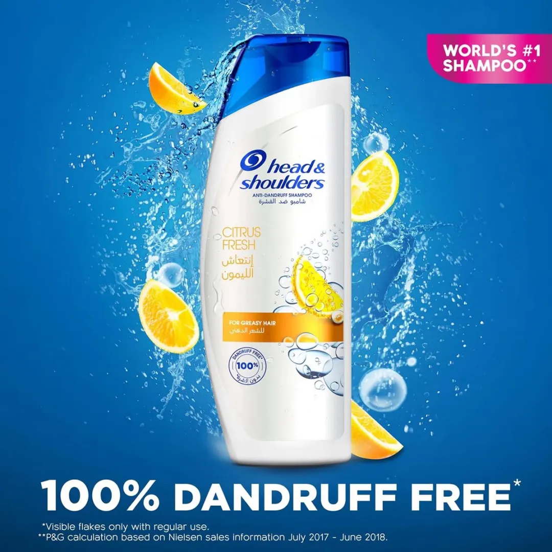 Head & Shoulders Citrus Fresh Anti-roos Shampoo - 6x 360ml