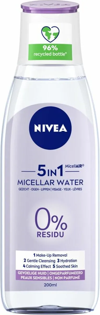 NIVEA 0% Residu Micellair Water Gevoelige Huid 3x200ml
