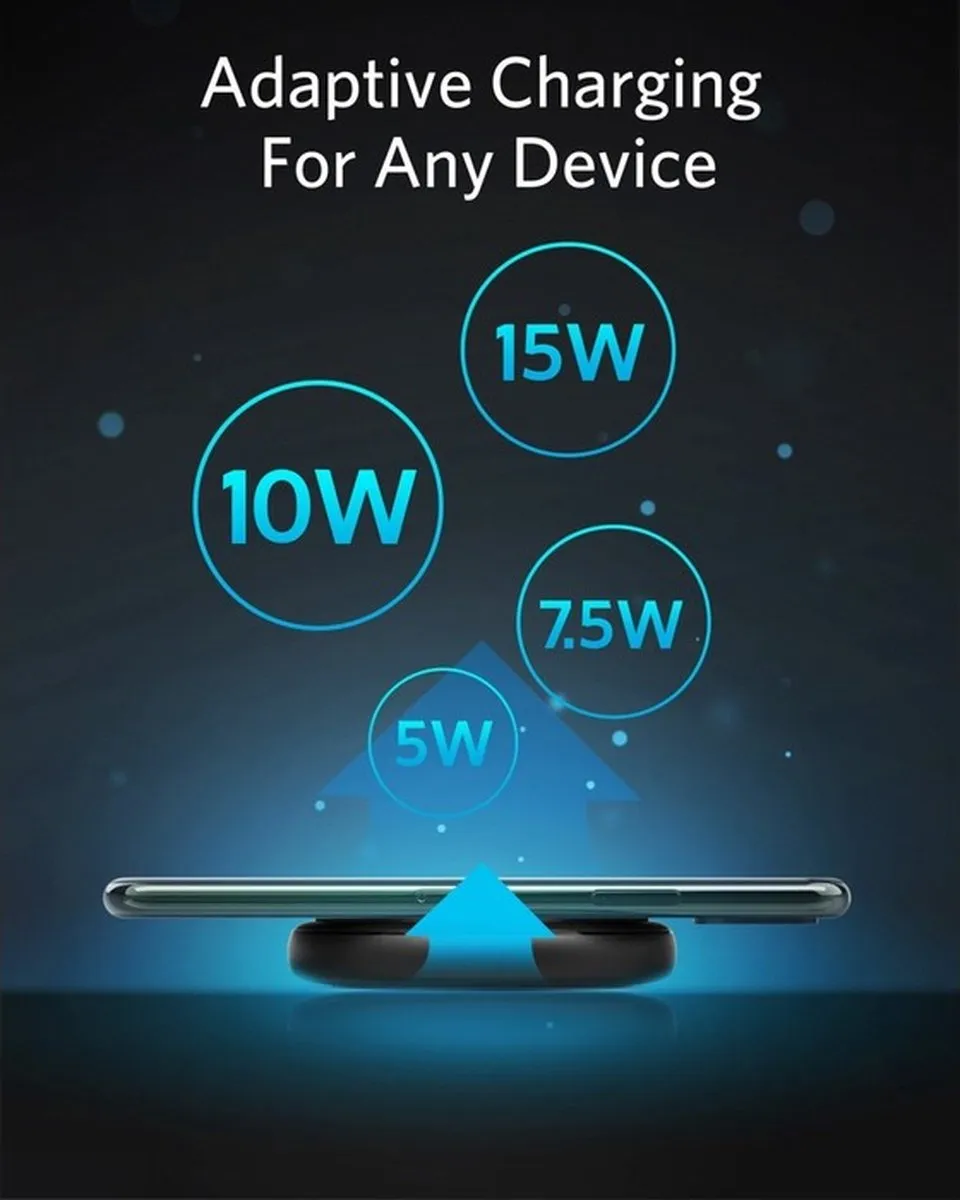 Anker PowerWave II Pad B2519GF1 - 15W - Zwart/Grijs