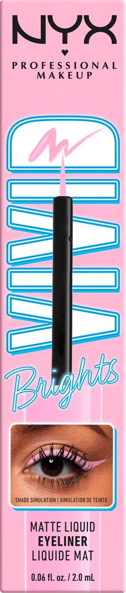 NYX Professional Makeup Vivid Brights Liquid Liner Sneaky Pink - 54ml