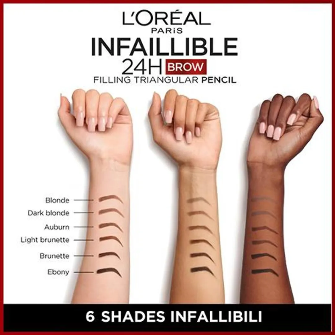 L'Oréal Paris Infaillible 24H Brow Filling Triangular Pencil 6.0 Dark Blonde - 9.2g