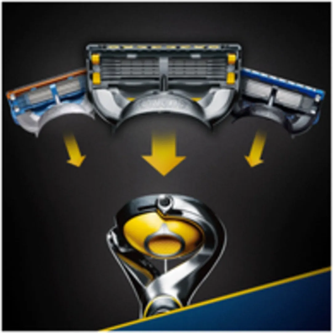 Gillette Fusion Proshield Flexball Scheermes - 5 Bladen - Zwart