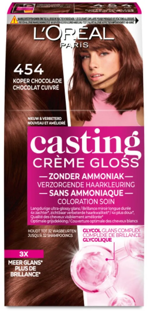 L'Oréal Casting Crème Gloss 454 Mahonie Koperbruin
