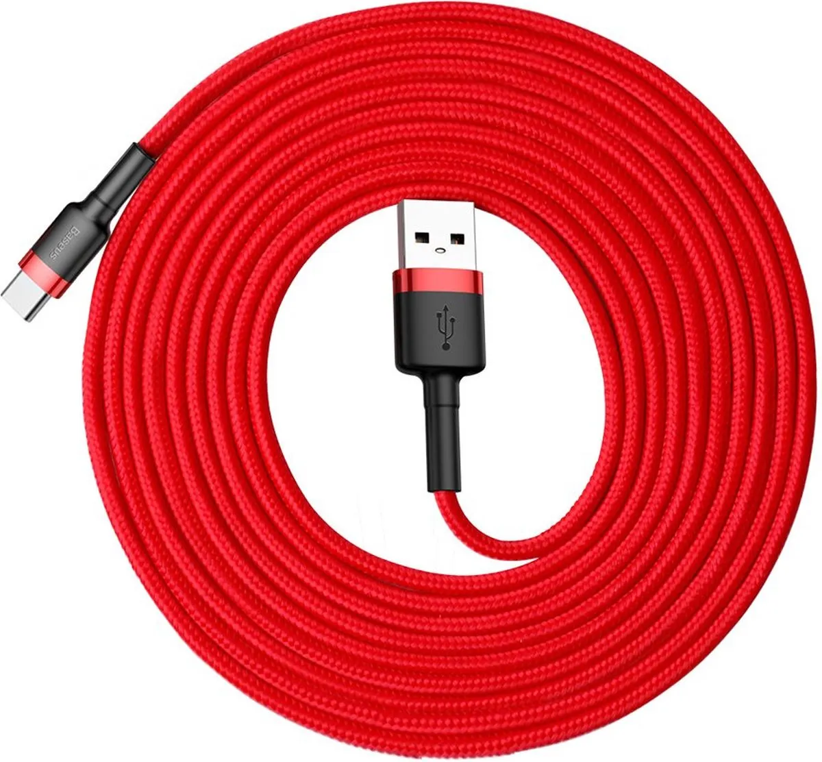 Baseus Cafule USB/USB-C Kabel 3M - Rood