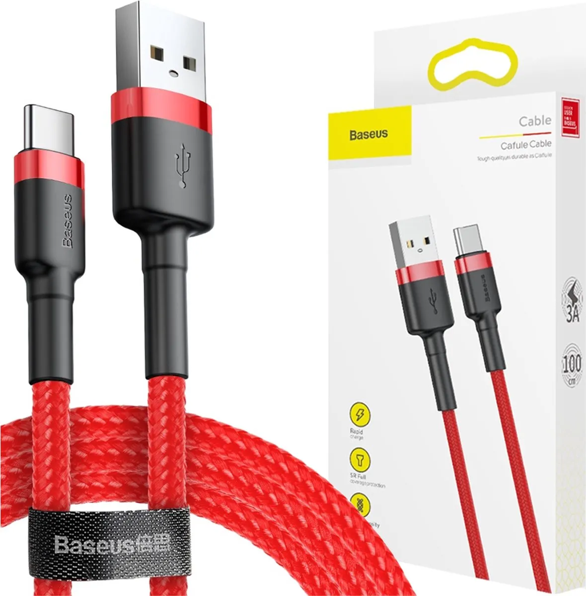 Baseus Cafule USB/USB-C Kabel 3M