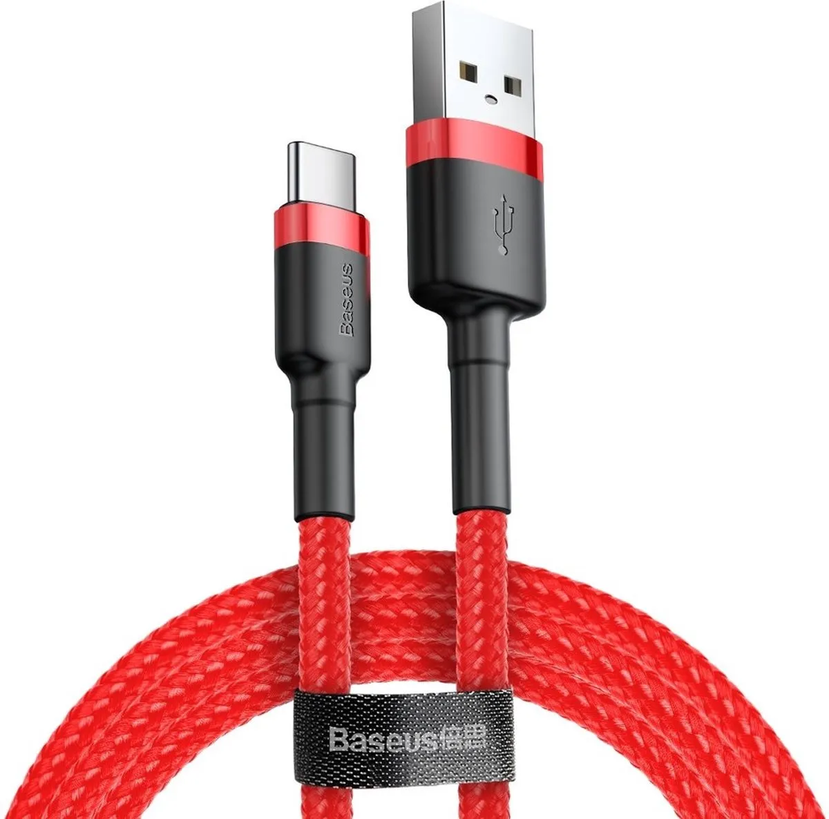 Baseus Cafule USB/USB-C Kabel 3M - Rood - afbeelding 6 van 6