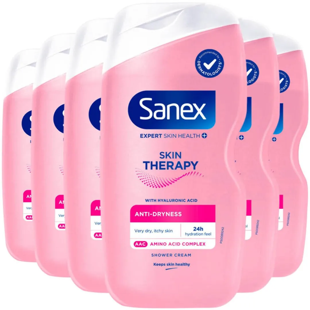 Sanex Skin Therapy Douchegel Anti Dryness - 6x450ml