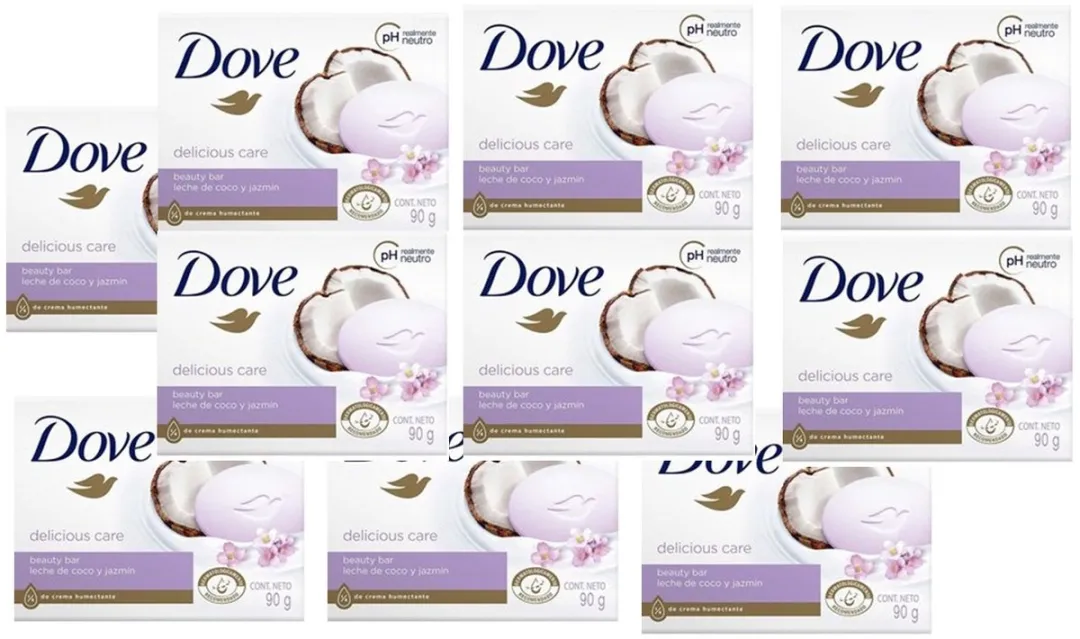 Dove Zeep Cocos & Jasmijnblaadjes 10x90ml