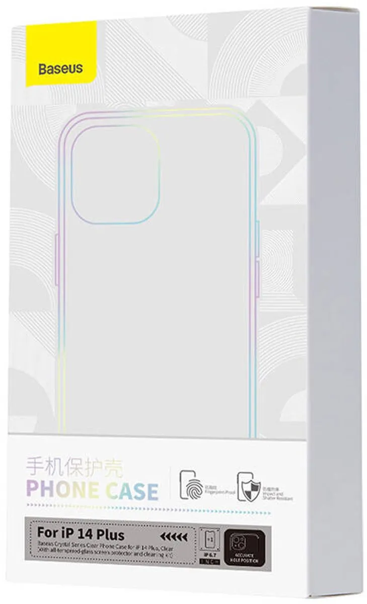 Baseus Crystal Series Hoesje iPhone 14 Plus - Volledige Set - Transparent - afbeelding 6 van 6
