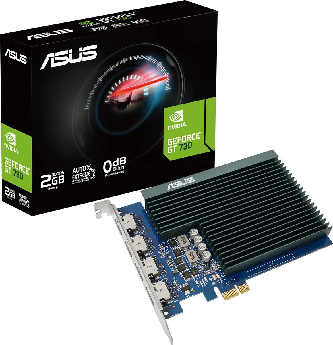 ASUS NVIDIA GeForce GT 730 Videokaart 2GB GDDR5 - 4x HDMI