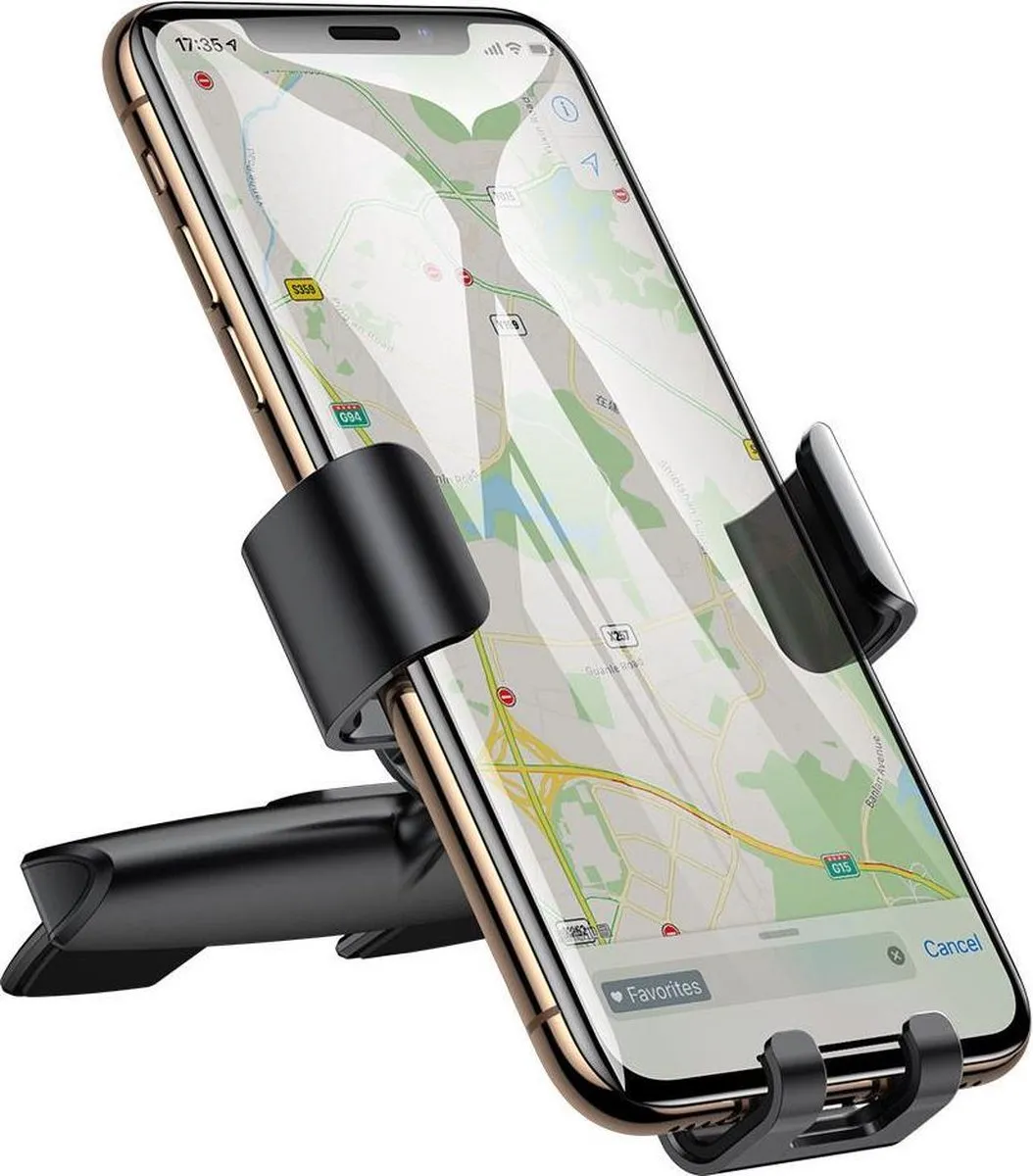 Baseus Telefoonhouder CD-poort Auto - Zwart - afbeelding 6 van 6
