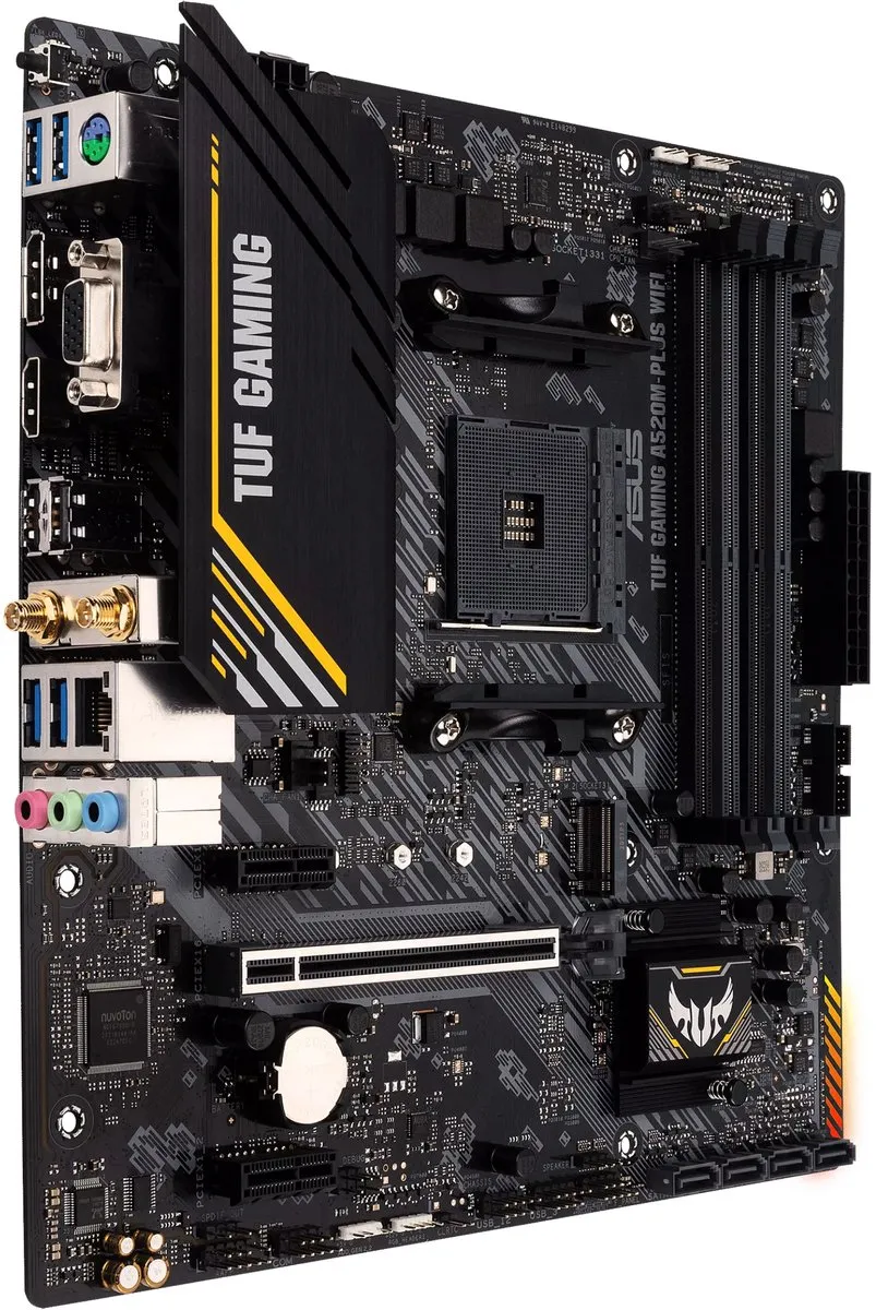 ASUS TUF Gaming A520M-PLUS WIFI AM4 Micro-ATX Moederbord