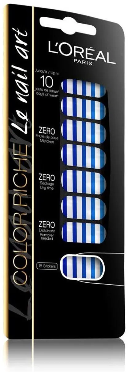 L'Oréal Paris Color Riche Nail Art 005 French Marinie - 18 Stuks