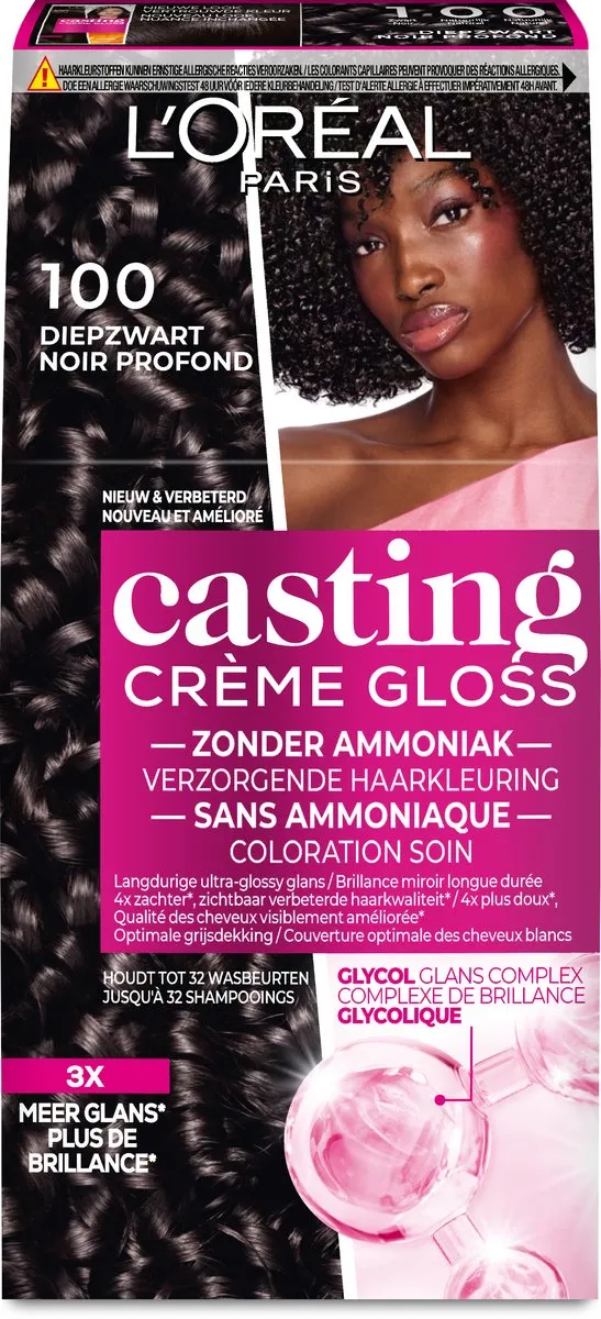 L'Oréal Paris Casting Crème Gloss 100 Zwart - 1030ml