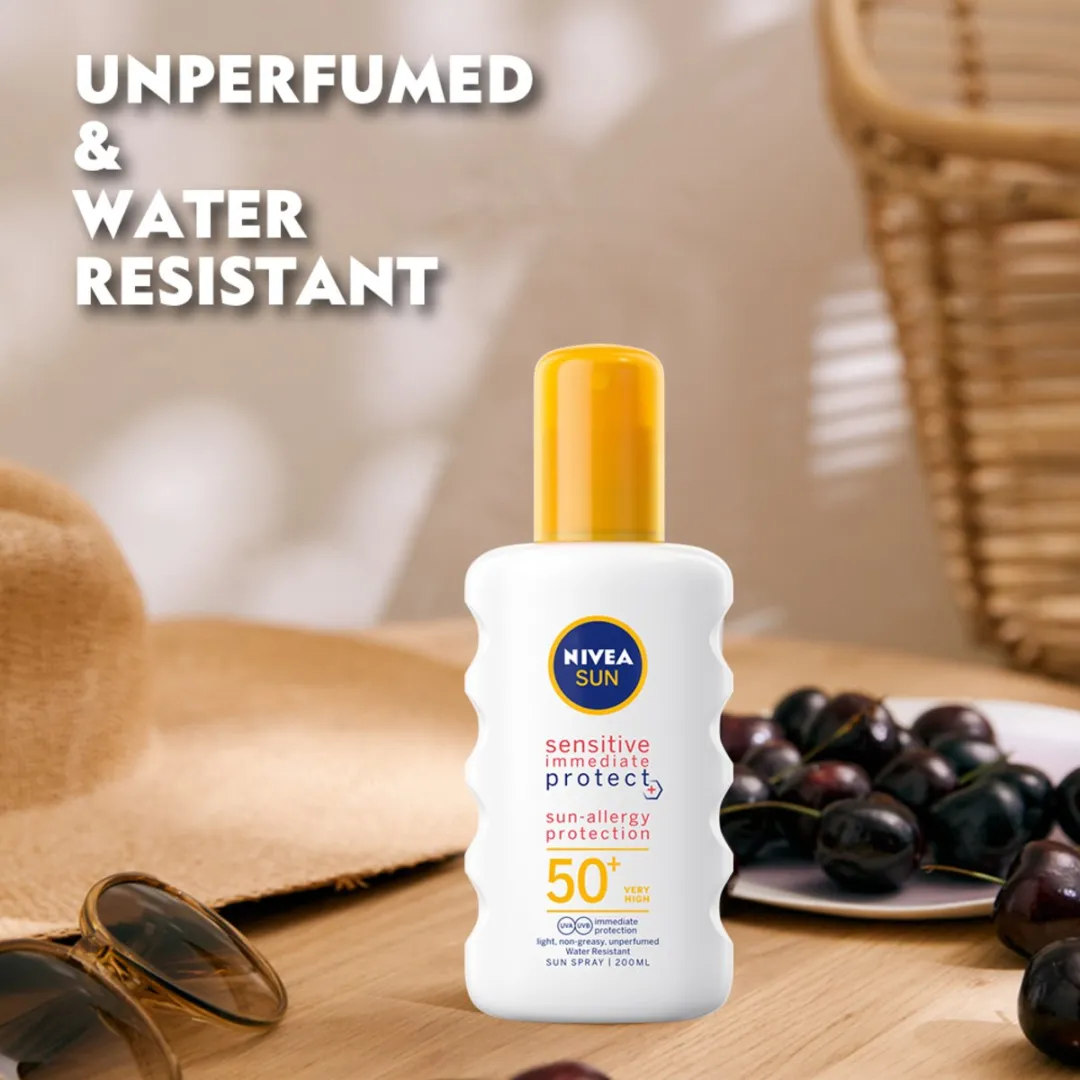 NIVEA SUN Sensitive Immediate Protect Zonnebrandspray SPF 50+ 200ml
